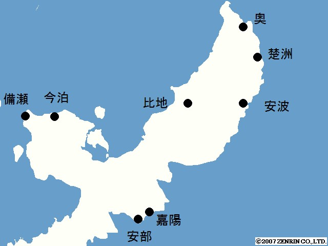 調査地点の位置